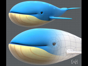 whale v01 3D Model