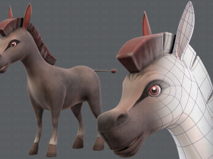 donkey v01 3D Model