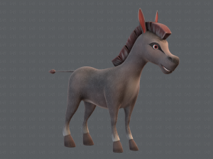 donkey v01 3D मॉडल
