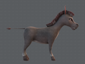 donkey v01 3D मॉडल