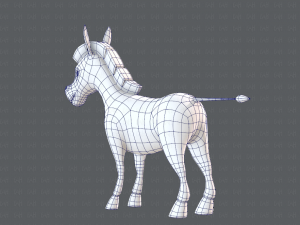 donkey v01 3D मॉडल