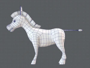 asino v01 Modello 3D