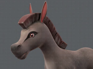 asino v01 Modello 3D