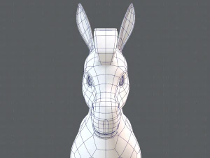 asino v01 Modello 3D