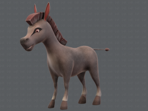 donkey v01 3D मॉडल