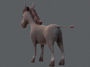 asino v01 Modello 3D
