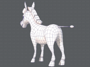 donkey v01 3D मॉडल