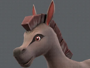 asino v01 Modello 3D