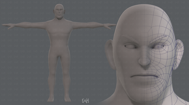 base mesh man character v12 Modèle 3D .c4d .max .obj .3ds .fbx .stl .blend 