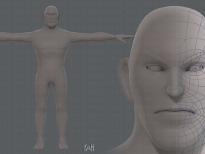 base mesh man character v12 3D मॉडल