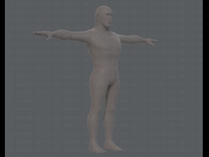 base mesh man character v12 Modèle 3D