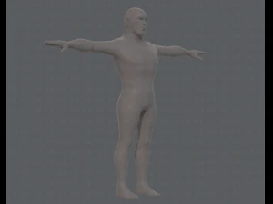 base mesh man character v12 3D Model