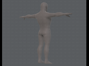 base mesh man character v12 Modèle 3D
