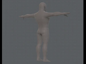 base mesh man character v12 3D Model