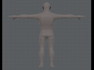 base mesh man character v12 Modèle 3D