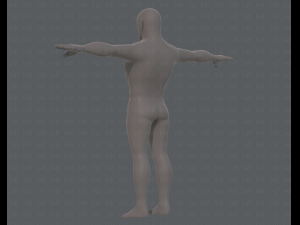 base mesh man character v12 Modèle 3D