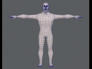 base mesh man character v12 3D Model