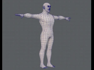 base mesh man character v12 3D Model