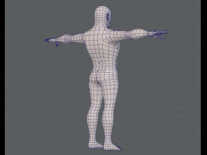 base mesh man character v12 3D Model