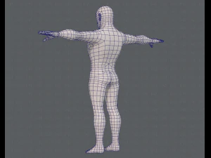 base mesh man character v12 3D Model