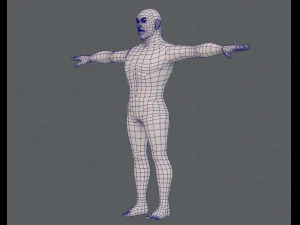 base mesh man character v12 3D Model