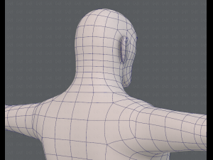 base mesh man character v12 Modèle 3D