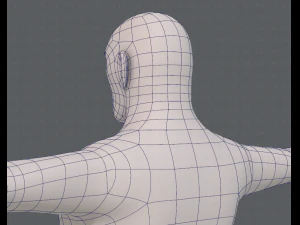 base mesh man character v12 3D Model
