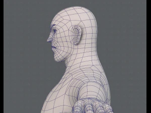 base mesh man character v12 3D Model