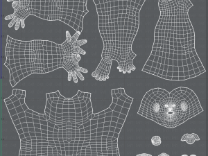 base mesh man character v12 Modèle 3D