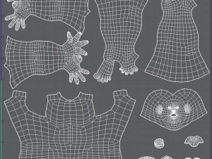 base mesh man character v12 3D Model
