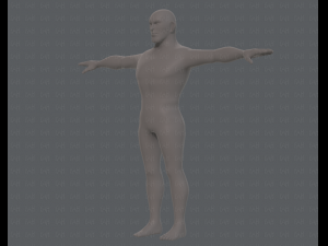 base mesh man character v12 Modèle 3D
