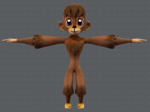 monkey v01 3D Модель