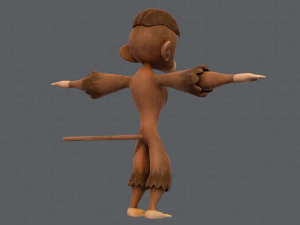 scimmia v01 Modello 3D
