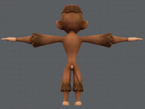 scimmia v01 Modello 3D