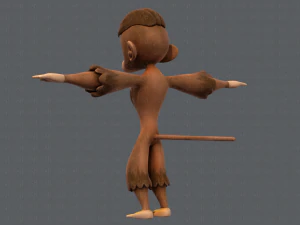 scimmia v01 Modello 3D