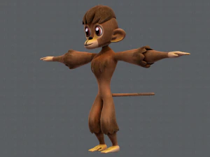 scimmia v01 Modello 3D