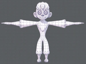 scimmia v01 Modello 3D