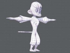 scimmia v01 Modello 3D