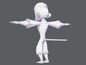 scimmia v01 Modello 3D
