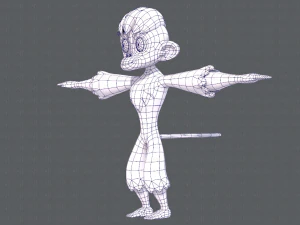 scimmia v01 Modello 3D