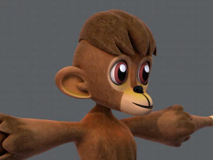 scimmia v01 Modello 3D