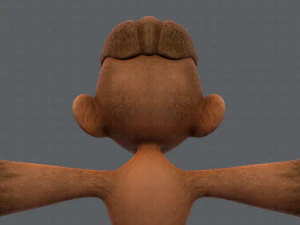 scimmia v01 Modello 3D