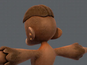 scimmia v01 Modello 3D