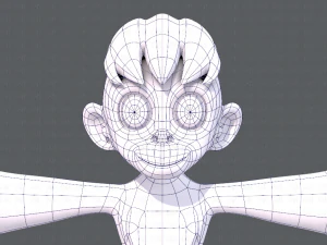 scimmia v01 Modello 3D