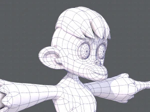 scimmia v01 Modello 3D