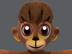 scimmia v01 Modello 3D