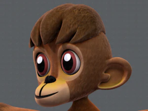 scimmia v01 Modello 3D