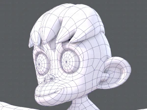 scimmia v01 Modello 3D