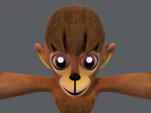 scimmia v01 Modello 3D