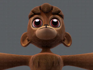 scimmia v01 Modello 3D